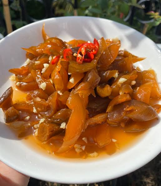 Mắm Dưa Gang Trộn Sẵn Tỏi Ớt Miền Tây Giòn Ngon – Hũ 500g Đậm Đà